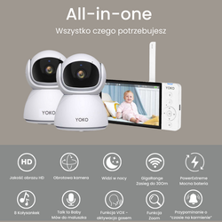Elektronische Video-Babyphone YOKO X5
