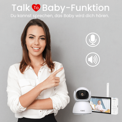 YOKO X5 Babyphone und mit zwei Kameras + Atmungsmonitor SNUZA HERO MD (medizinisches Gerät)