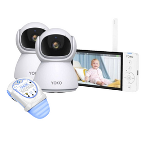 YOKO X5 Babyphone und mit zwei Kameras + Atmungsmonitor SNUZA HERO MD (medizinisches Gerät)