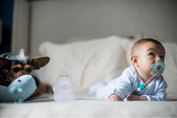 Snuza Hero MD - tragbarer Atmungsmonitor für Babys. Medizinprodukt + Lampe für Kinder Natulino MIA das Flusspferd