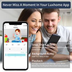 MOMWILIKE A.I. Smart-Babyphone mit Gesichtsbedeckungserkennung, Schrei- und Schlafüberwachung (Pink Bunny)