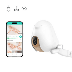 CuboAi Smart Babyphone 3er Ständer-Set + Snuza Hero MD - Atemmonitor für Babys. Medizinprodukt.