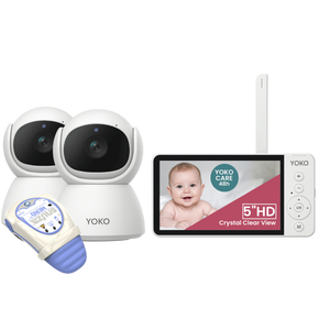 YOKO X5 Babyphone und mit zwei Kameras + Atmungsmonitor SNUZA HERO MD (medizinisches Gerät)
